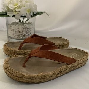 🔥PEDRO GARCÍA Raffia Flipflop Sandals